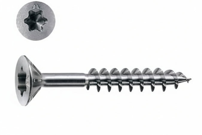 Viti Panel-Vit Pv Testa Svasata Piana Torx Acciaio Chromiting- - Ø Mm.5X45 - 200 Pezzi Mustad