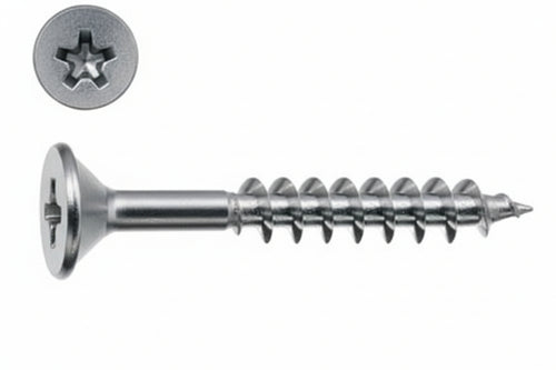 Viti Panel-Vit Pv Testa Svasata Piana Torx Acciaio Chromiting- - Ø Mm.6X80 - 200 Pezzi Mustad