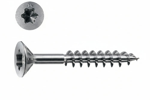 Viti Panel-Vit Pv Testa Svasata Piana Torx Acciaio Chromiting- - Ø Mm.6X90 - 100 Pezzi Mustad