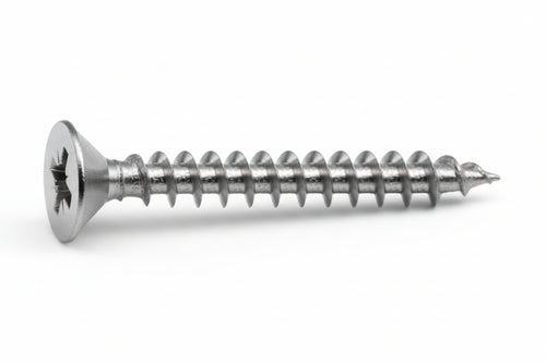 Viti Panel-Vit Testa Svasata Piana Acciaio Inox- - Ø Mm.3,5X20 - 200 Pezzi Mustad