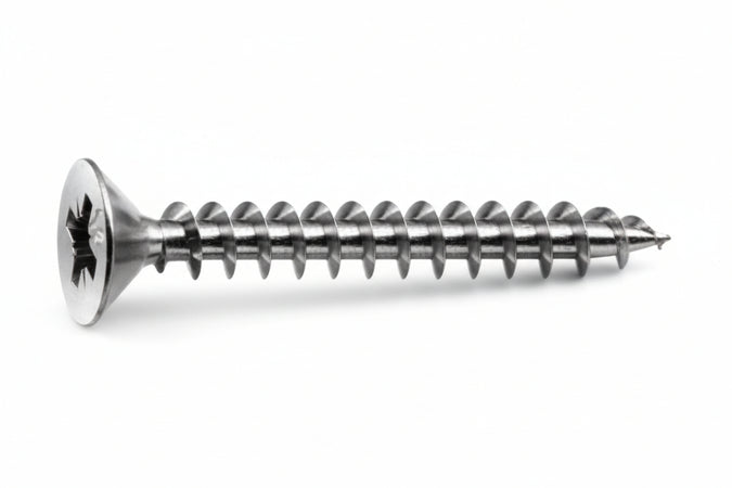 Viti Panel-Vit Testa Svasata Piana Acciaio Inox- - Ø Mm.3,5X25 - 200 Pezzi Mustad