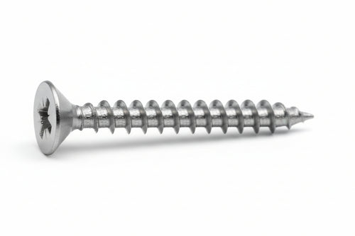 Viti Panel-Vit Testa Svasata Piana Acciaio Inox- - Ø Mm.3,5X30 - 200 Pezzi Mustad