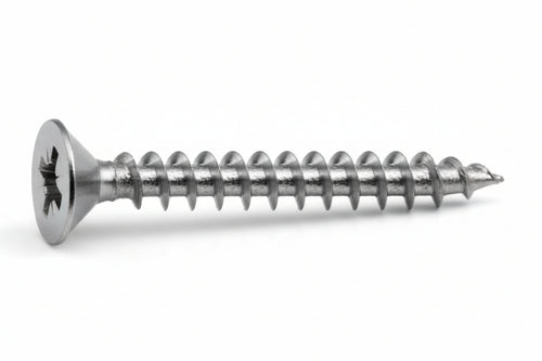 Viti Panel-Vit Testa Svasata Piana Acciaio Inox- - Ø Mm.4X30 - 200 Pezzi Mustad
