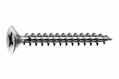 Viti Panel-Vit Testa Svasata Piana Acciaio Inox- - Ø Mm.4X50 - 100 Pezzi Mustad