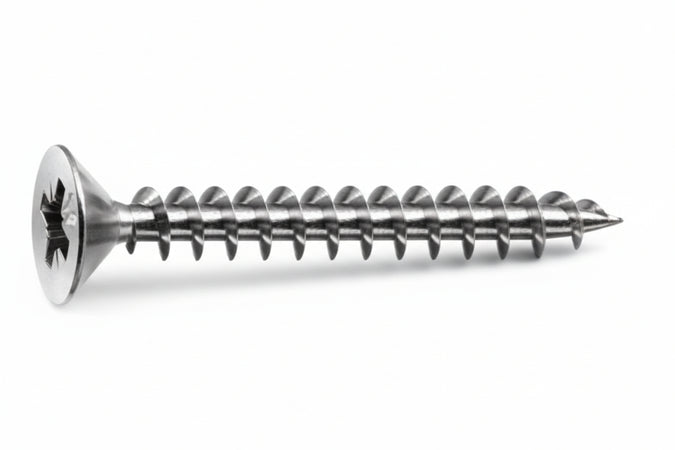 Viti Panel-Vit Testa Svasata Piana Acciaio Inox- - Ø Mm.5X50 - 100 Pezzi Mustad