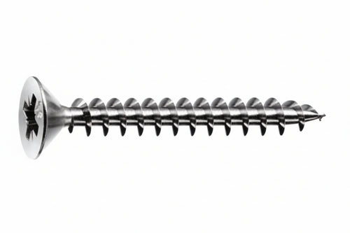Viti Panel-Vit Testa Svasata Piana Acciaio Inox- - Ø Mm.6X50 - 100 Pezzi Mustad