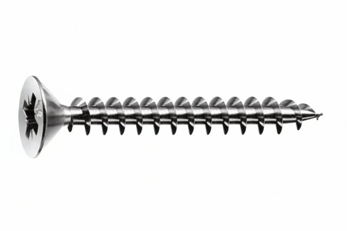 Viti Panel-Vit Testa Svasata Piana Acciaio Inox- - Ø Mm.6X50 - 100 Pezzi Mustad