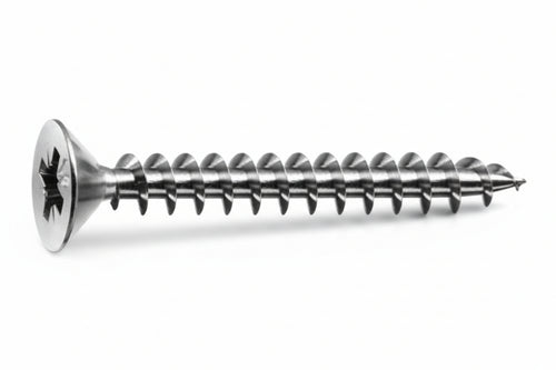 Viti Panel-Vit Testa Svasata Piana Acciaio Inox- - Ø Mm.6X70 - 100 Pezzi Mustad