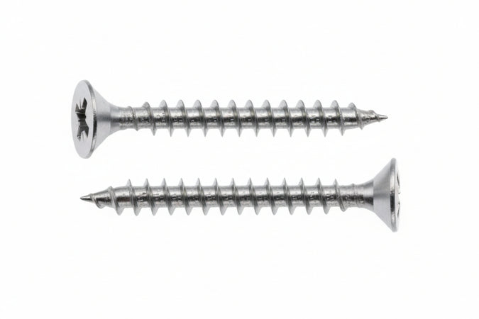 Viti Panel-Vit Testa Svasata Piana Acciaio Inox- - Ø Mm.6X80 - 100 Pezzi Mustad