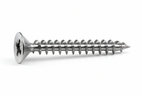 Viti Panel-Vit Testa Svasata Piana Acciaio Inox- - Ø Mm.6X100 - 100 Pezzi Mustad