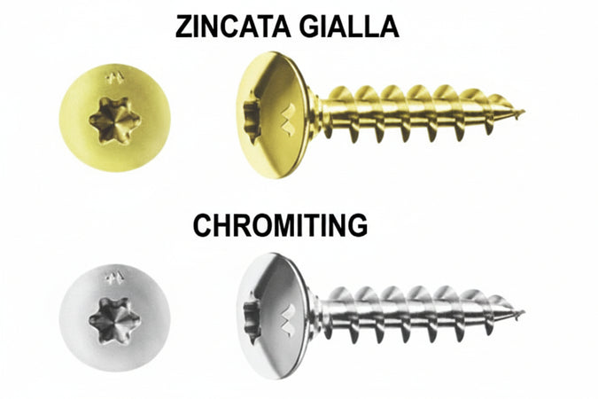 Viti Panel-Vit Tc Testa Fungo Torx Con Collare Chromiting- - Ø Mm.6X50 - 200 Pezzi Mustad