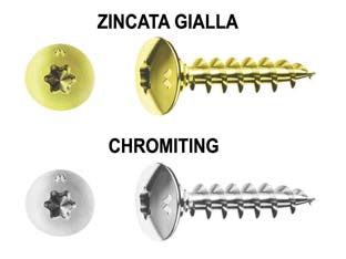 Viti Panel-Vit Tc Testa Fungo Torx Con Collare Chromiting- - Ø Mm.6X100 - 100 Pezzi Mustad