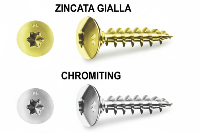 Viti Panel-Vit Tc Testa Fungo Torx Con Collare Chromiting- - Ø Mm.6X100 - 100 Pezzi Mustad