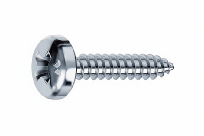 Viti Autofilettanti Testa Cilindrica Acciaio Zincato Bianco- - Ø Mm.2,9X13 - 1000 Pezzi Mustad