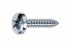 Viti Autofilettanti Testa Cilindrica Acciaio Zincato Bianco- - Ø Mm.3,5X25 - 500 Pezzi Mustad