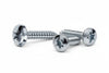 Viti Autofilettanti Testa Cilindrica Acciaio Zincato Bianco- - Ø Mm.3,9X19 - 500 Pezzi Mustad