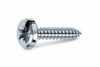 Viti Autofilettanti Testa Cilindrica Acciaio Zincato Bianco- - Ø Mm.3,9X25 - 500 Pezzi Mustad
