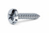 Viti Autofilettanti Testa Cilindrica Acciaio Zincato Bianco- - Ø Mm.3,9X32 - 500 Pezzi Mustad