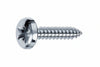 Viti Autofilettanti Testa Cilindrica Acciaio Zincato Bianco- - Ø Mm.4,2X19 - 500 Pezzi Mustad