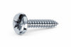 Viti Autofilettanti Testa Cilindrica Acciaio Zincato Bianco- - Ø Mm.4,2X25 - 500 Pezzi Mustad