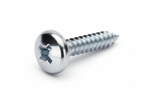 Viti Autofilettanti Testa Cilindrica Acciaio Zincato Bianco- - Ø Mm.5,5X25 - 200 Pezzi Mustad