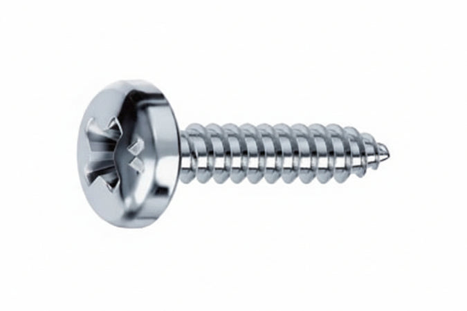 Viti Autofilettanti Testa Cilindrica Acciaio Zincato Bianco- - Ø Mm.5,5X32 - 200 Pezzi Mustad