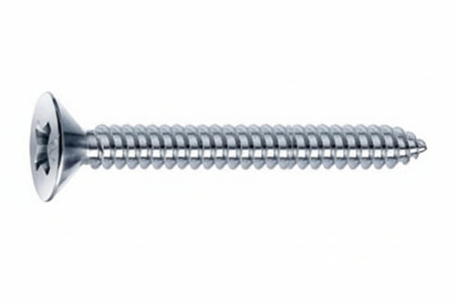 Viti Autofilettanti Testa Svasata Piana Acciaio Zincato Bianco- - Ø Mm.3,9X16 - 500 Pezzi Mustad