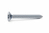 Viti Autofilettanti Testa Svasata Piana Acciaio Zincato Bianco- - Ø Mm.3,9X25 - 500 Pezzi Mustad