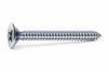 Viti Autofilettanti Testa Svasata Piana Acciaio Zincato Bianco- - Ø Mm.4,2X13 - 500 Pezzi Mustad
