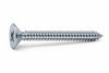 Viti Autofilettanti Testa Svasata Piana Acciaio Zincato Bianco- - Ø Mm.4,8X13 - 500 Pezzi Mustad