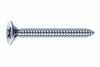 Viti Autofilettanti Testa Svasata Piana Acciaio Zincato Bianco- - Ø Mm.4,8X19 - 500 Pezzi Mustad