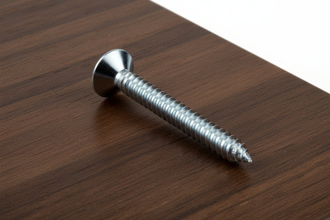 Viti Autofilettanti Testa Svasata Piana Acciaio Zincato Bianco- - Ø Mm.4,8X50 - 200 Pezzi Mustad