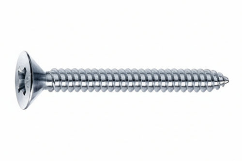 Viti Autofilettanti Testa Svasata Piana Acciaio Zincato Bianco- - Ø Mm.5,5X32 - 200 Pezzi Mustad