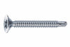Viti Autoperforanti Testa Svasata Piana Acciaio Zincato Bianco- - Ø Mm.3,5X19 - 500 Pezzi Mustad