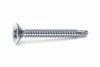 Viti Autoperforanti Testa Svasata Piana Acciaio Zincato Bianco- - Ø Mm.3,5X25 - 500 Pezzi Mustad