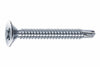 Viti Autoperforanti Testa Svasata Piana Acciaio Zincato Bianco- - Ø Mm.3,9X13 - 500 Pezzi Mustad