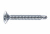 Viti Autoperforanti Testa Svasata Piana Acciaio Zincato Bianco- - Ø Mm.3,9X38 - 500 Pezzi Mustad