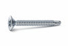 Viti Autoperforanti Testa Svasata Piana Acciaio Zincato Bianco- - Ø Mm.3,9X45 - 200 Pezzi Mustad