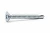 Viti Autoperforanti Testa Svasata Piana Acciaio Zincato Bianco- - Ø Mm.4,2X19 - 500 Pezzi Mustad