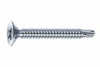 Viti Autoperforanti Testa Svasata Piana Acciaio Zincato Bianco- - Ø Mm.4,8X38 - 200 Pezzi Mustad