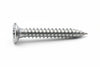 Viti Autoperforanti Testa Svasata Piana Acciaio Zincato Bianco- - Ø Mm.4,8X60 - 200 Pezzi Mustad