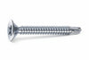 Viti Autoperforanti Testa Svasata Piana Acciaio Zincato Bianco- - Ø Mm.4,8X70 - 200 Pezzi Mustad