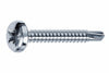 Viti Autoperforanti Testa Cilindrica Acciaio Zincato Bianco- - Ø Mm.3,5X13 - 500 Pezzi Mustad