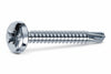 Viti Autoperforanti Testa Cilindrica Acciaio Zincato Bianco- - Ø Mm.3,5X32 - 500 Pezzi Mustad