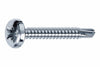 Viti Autoperforanti Testa Cilindrica Acciaio Zincato Bianco- - Ø Mm.3,9X13 - 500 Pezzi Mustad