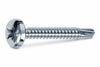 Viti Autoperforanti Testa Cilindrica Acciaio Zincato Bianco- - Ø Mm.3,9X16 - 500 Pezzi Mustad