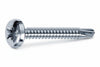 Viti Autoperforanti Testa Cilindrica Acciaio Zincato Bianco- - Ø Mm.3,9X19 - 500 Pezzi Mustad