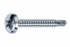 Viti Autoperforanti Testa Cilindrica Acciaio Zincato Bianco- - Ø Mm.4,8X19 - 500 Pezzi Mustad