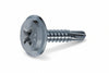 Viti Autoperforanti Testa Piatta E Larga In Acciaio Zincato- - Ø Mm.4,2X13 - 500 Pezzi Mustad