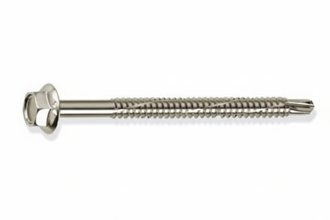Vite Tirafondi Per Metallo Autoperforante Kovervit Dx Chromiting- - Ø Mm.6,3X80 - 100 Pezzi Mustad